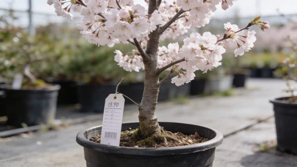 pepiniere exterieure cerisier japonais en pot etiquettes prix